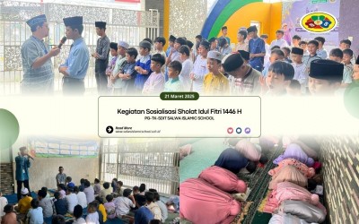 Simulasi Sholat Idul Fitri 1446 H PG-TK-SDIT Salwa Islamic School